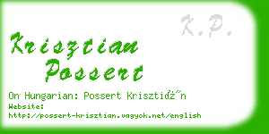 krisztian possert business card